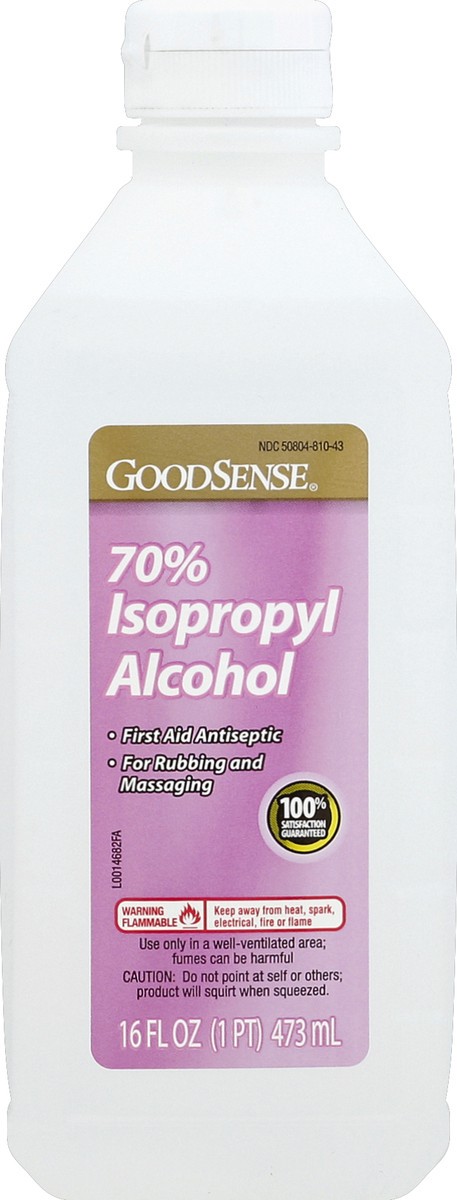 slide 1 of 3, Good Sense Isopropyl Alcohol 16 oz, 16 oz