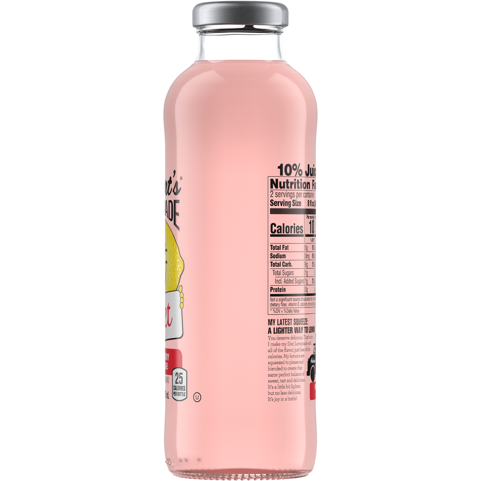 slide 5 of 5, Hubert's Diet Lemonade Strawberry Drink- 16 fl oz, 16 fl oz