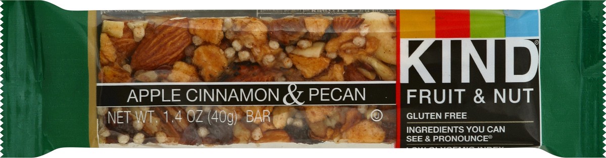 slide 5 of 5, KIND Fruit & Nut Bar, Apple Cinnamon & Pecan, 1.4 oz