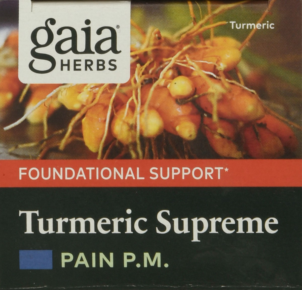 slide 9 of 9, Gaia Herbs Turmeric Supreme Pain PM Vegan Liquid Phyto-Caps 60 ea Box, 60 ct