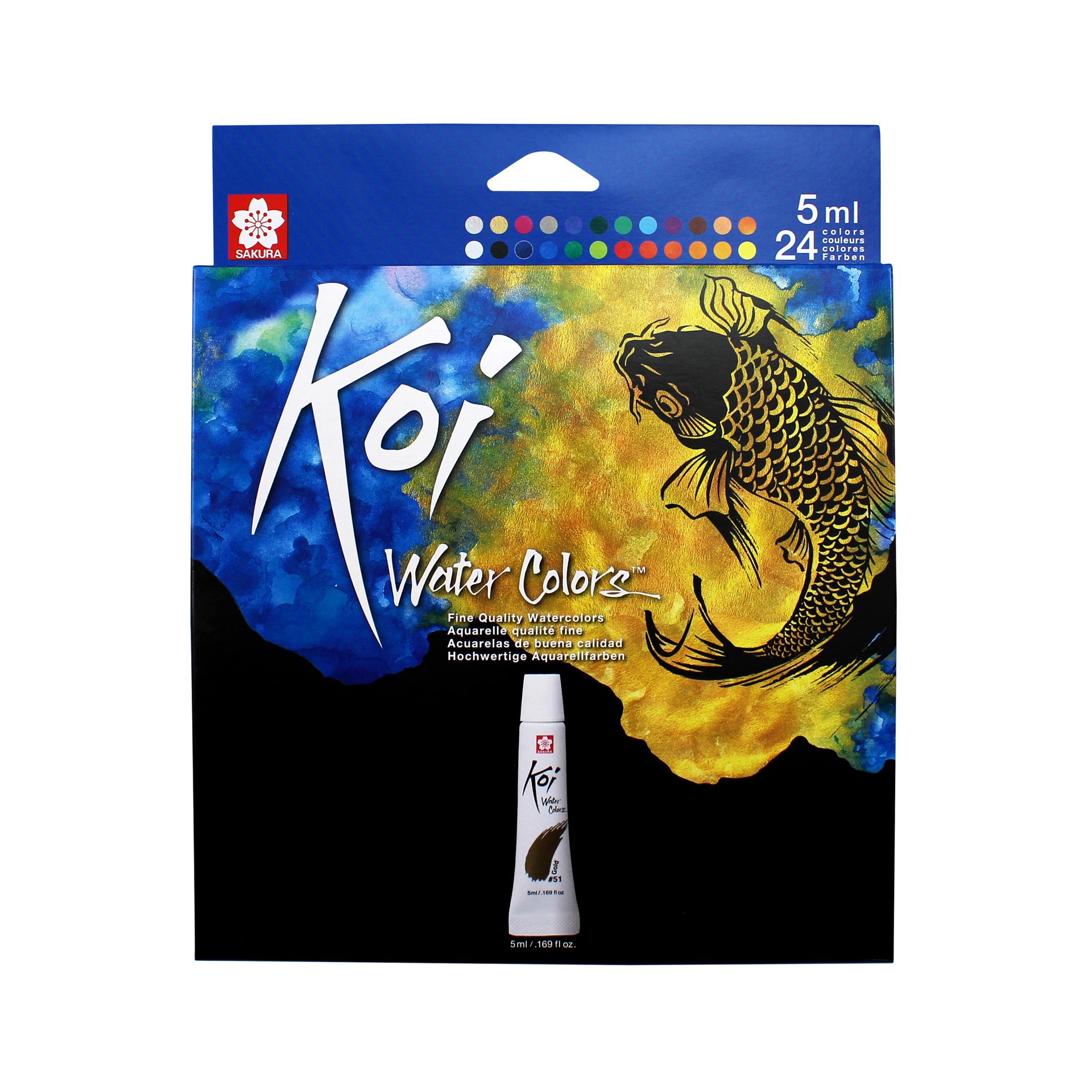 slide 4 of 4, Koi Water Colors 24 Color Fine Quality Watercolors, 0.17 fl oz
