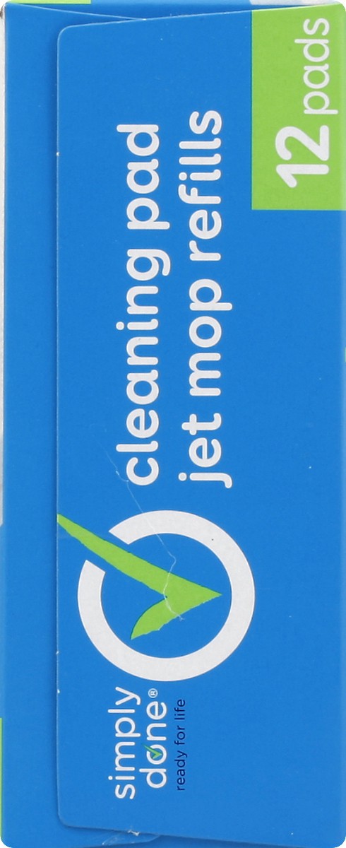 slide 9 of 9, Simply Done Cleaning Pad Jet Mop Refills 12 ea, 12 ct