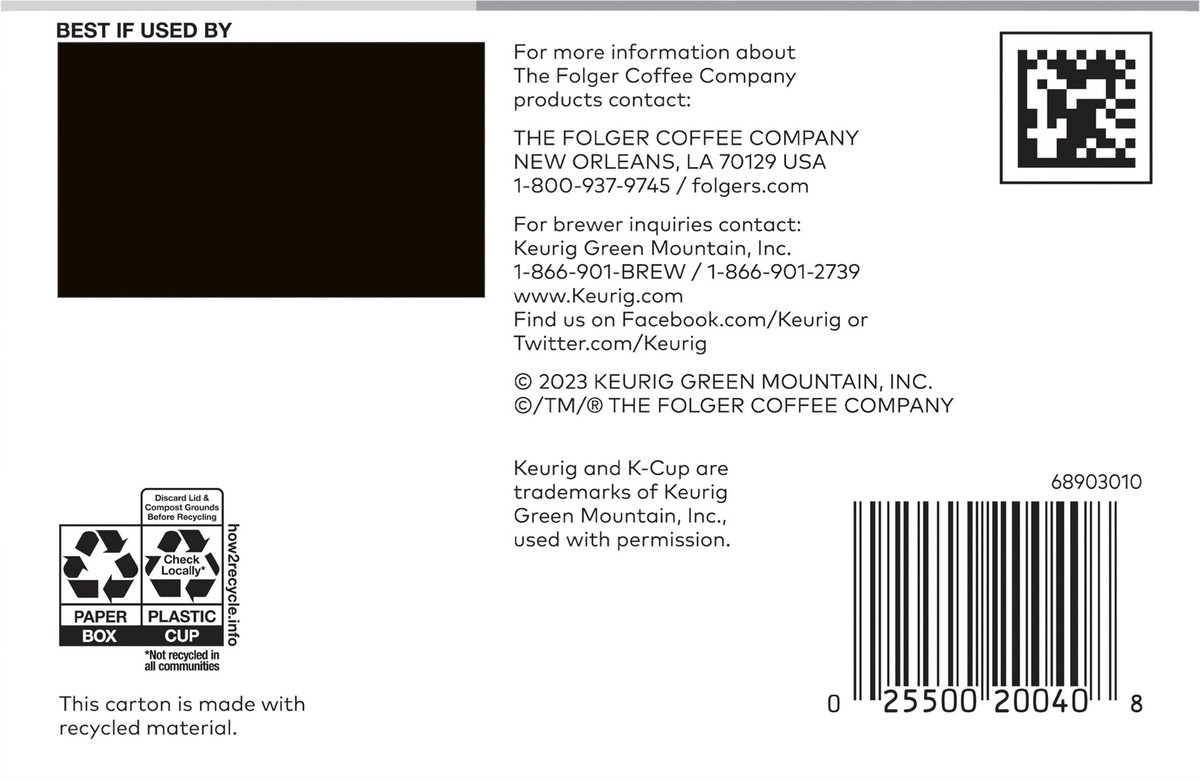 slide 3 of 8, Folgers Gourmet Lively Colombian Blend K-cups, 12 ct