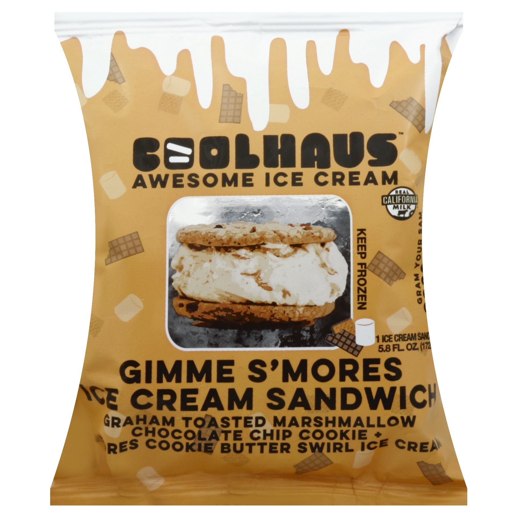 slide 1 of 5, Coolhaus Ice Cream Sandwich 5.8 oz, 5.8 oz