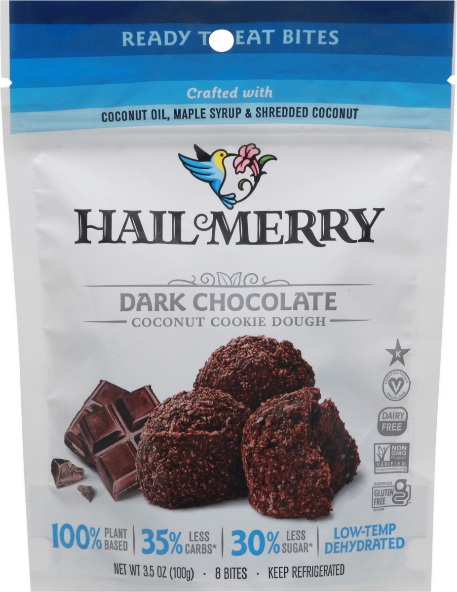 slide 4 of 13, Hail Merry Dark Chocolate Coconut Cookie Dough 8 Bites 8 ea, 8 ct