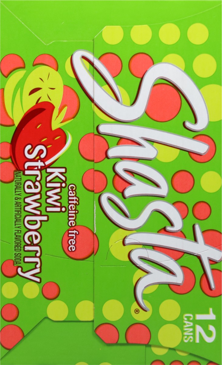 slide 6 of 9, Shasta Caffeine Free Kiwi Strawberry Soda - 12 ct, 12 ct