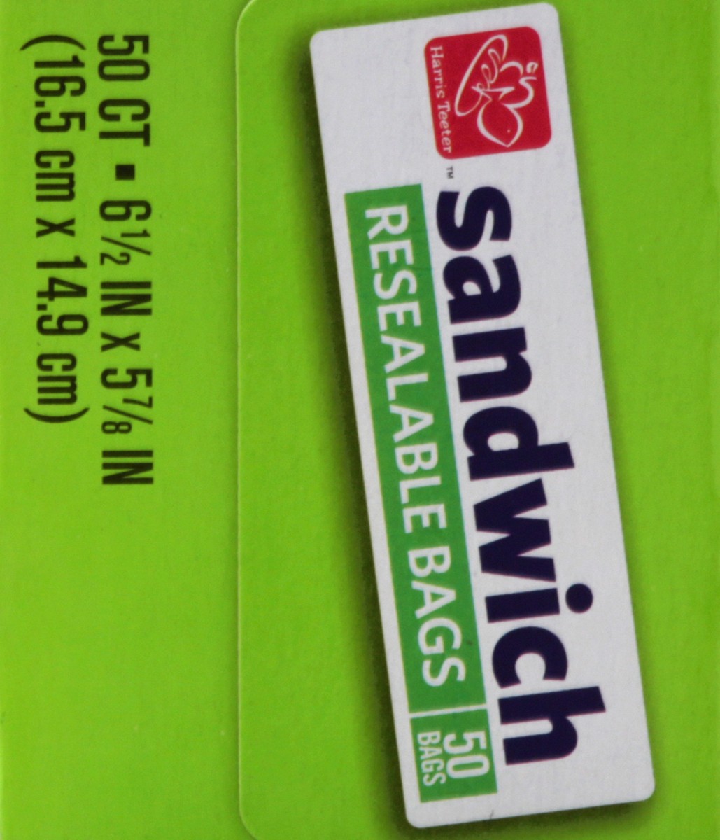 slide 9 of 11, Harris Teeter Recloseable Sandwich Bags, 50 ct