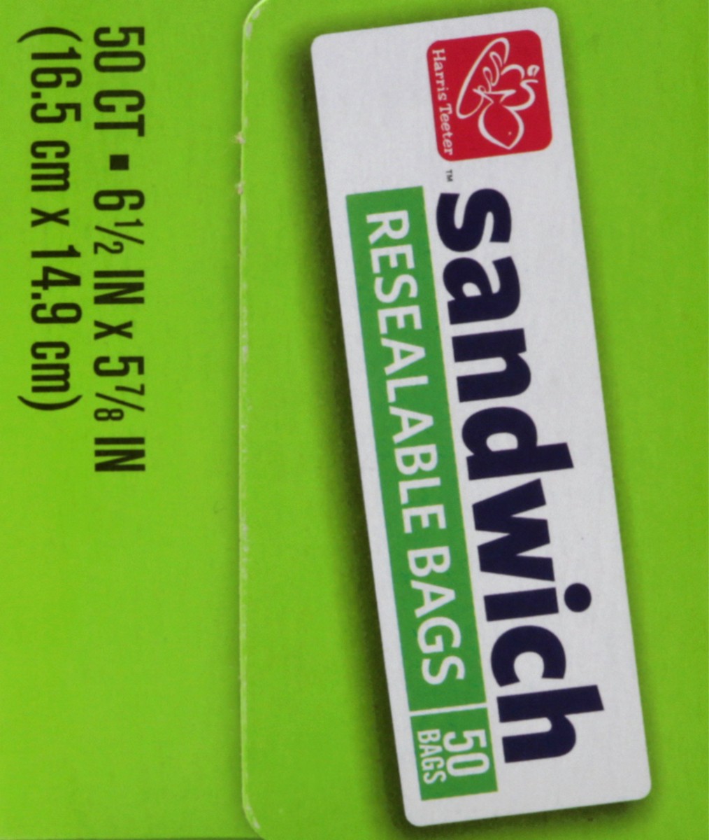 slide 10 of 11, Harris Teeter Recloseable Sandwich Bags, 50 ct