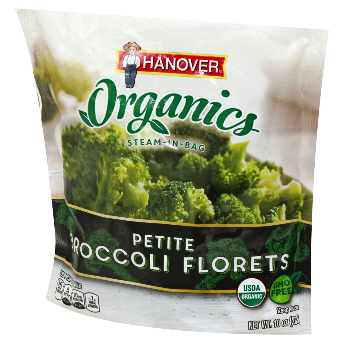 slide 2 of 13, Hanover Organics Petite Broccoli Florets 10 oz, 10 oz