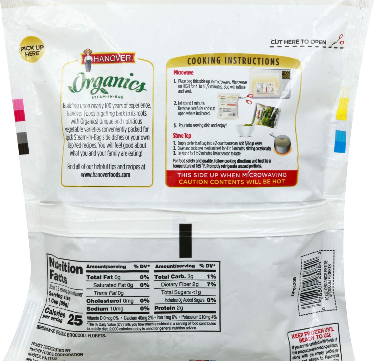 slide 4 of 13, Hanover Organics Petite Broccoli Florets 10 oz, 10 oz