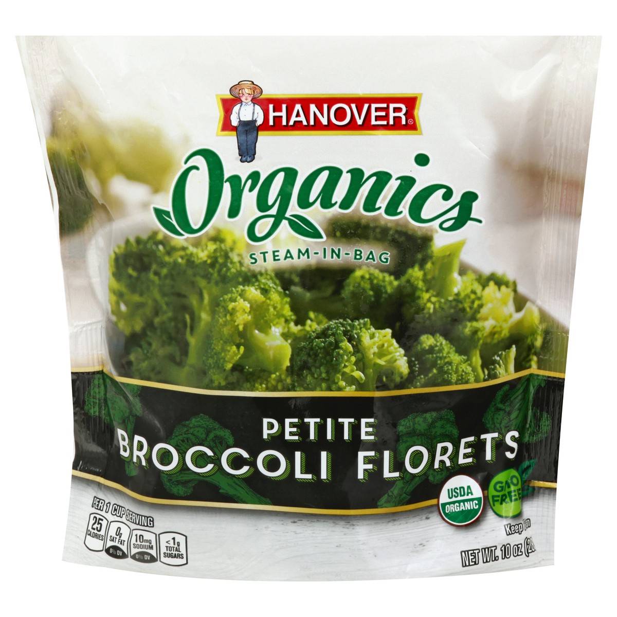 slide 13 of 13, Hanover Organics Petite Broccoli Florets 10 oz, 10 oz