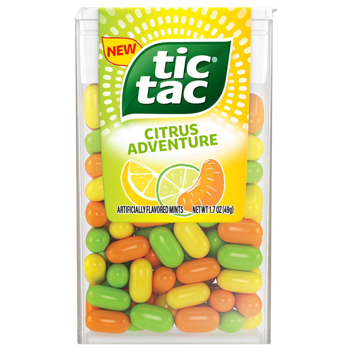 slide 1 of 12, Tic Tac Citrus Adventure, 1.7 oz