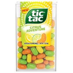 TIC TAC Citrus Mix Flavored Hard Candy Mints - 1.7oz / 49g - T100