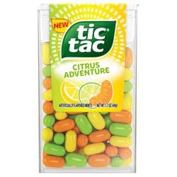 TIC TAC Citrus Mix Flavored Hard Candy Mints - 1.7oz / 49g - T100