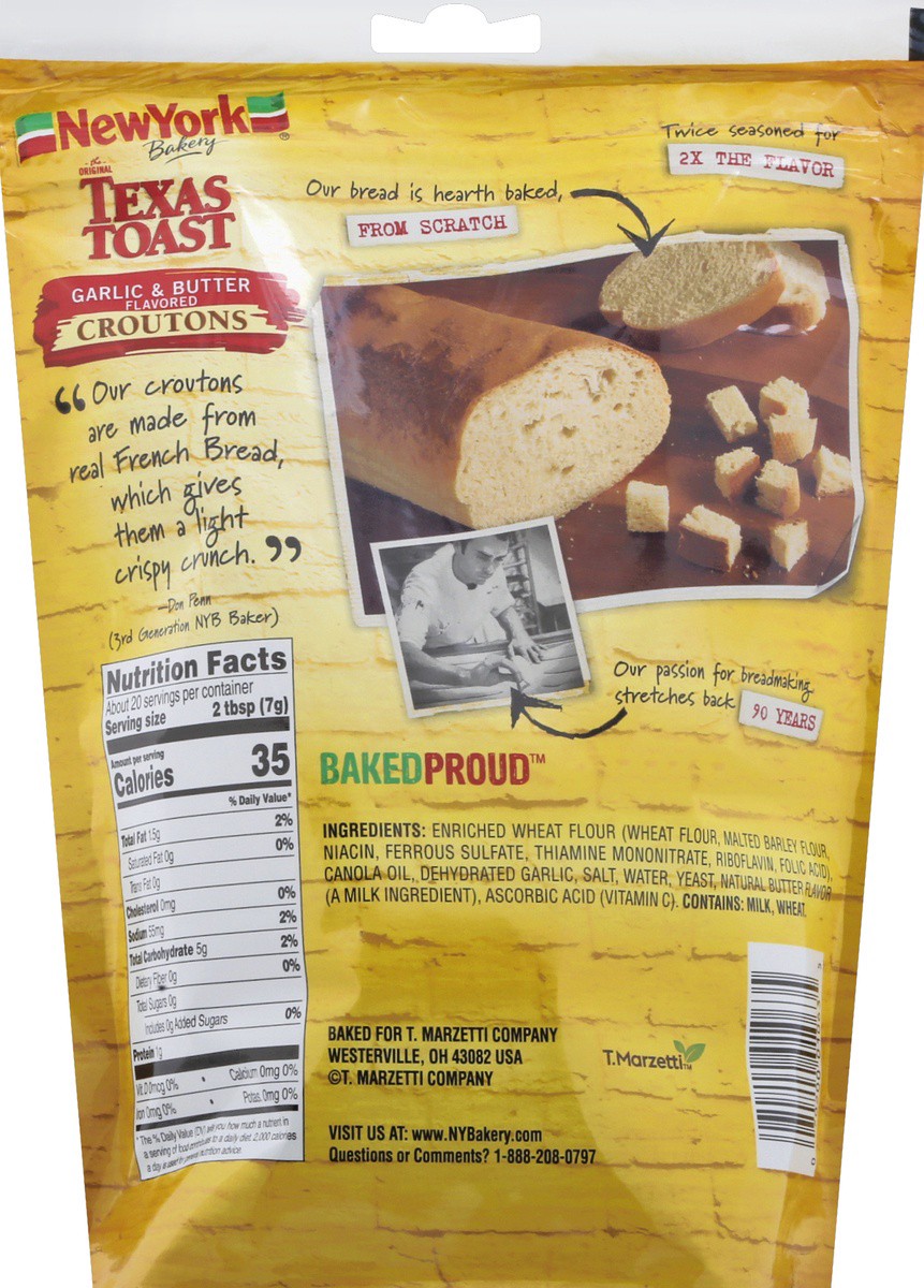 slide 5 of 7, New York Bakery Texas Toast Seasoned Cro, 6.25 oz
