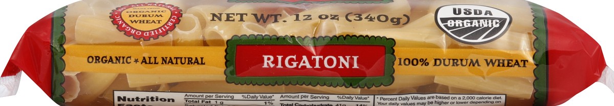 slide 4 of 5, Racconto Bella Terra Organic Rigatoni Pasta, 12 oz