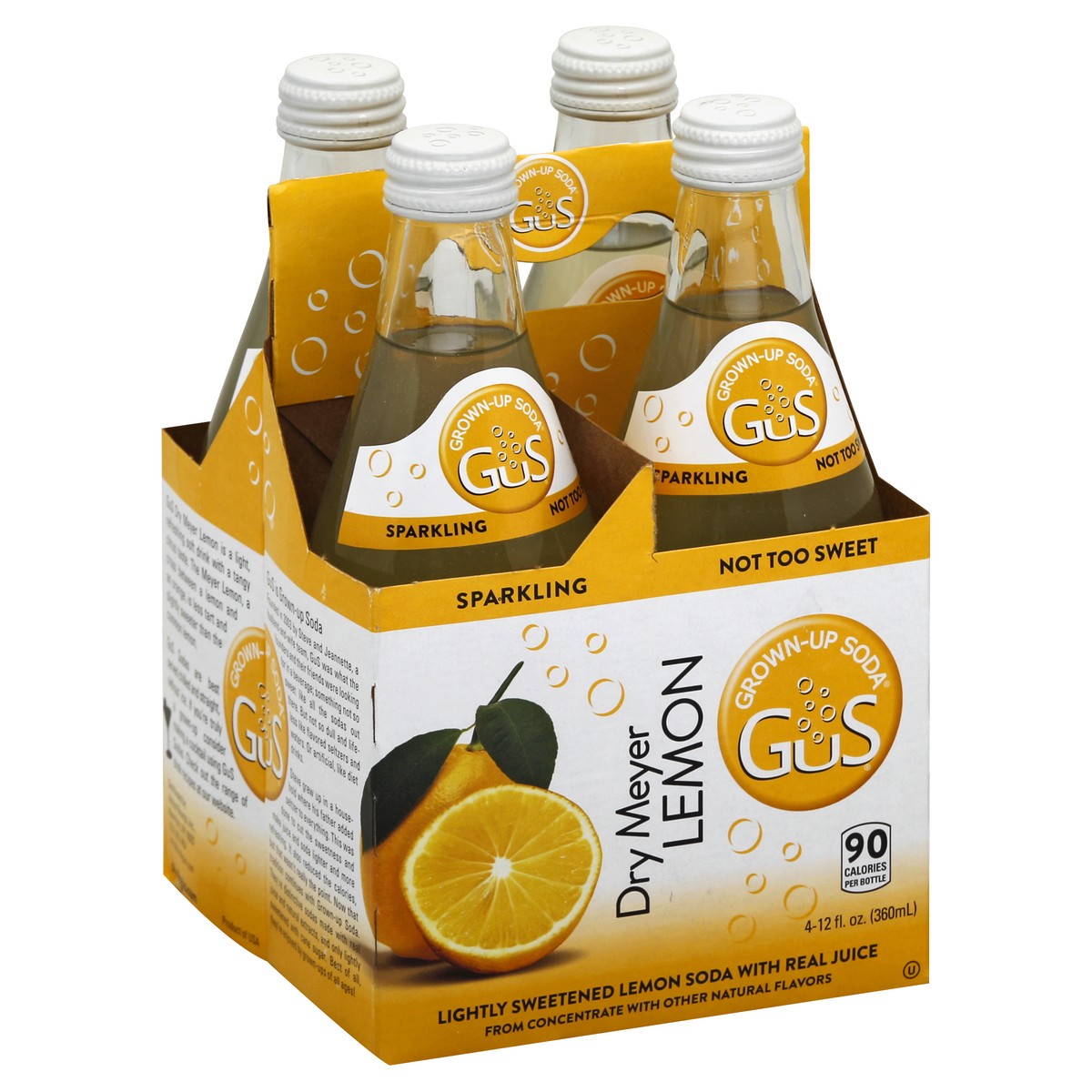 slide 4 of 5, Gus Lemon Soda - 48 fl oz, 48 fl oz