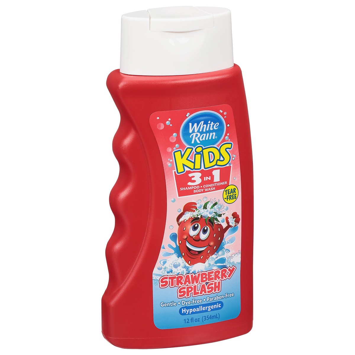 slide 9 of 10, White Rain Kids 3-in-1 Strawberry Splash, 12 fl oz