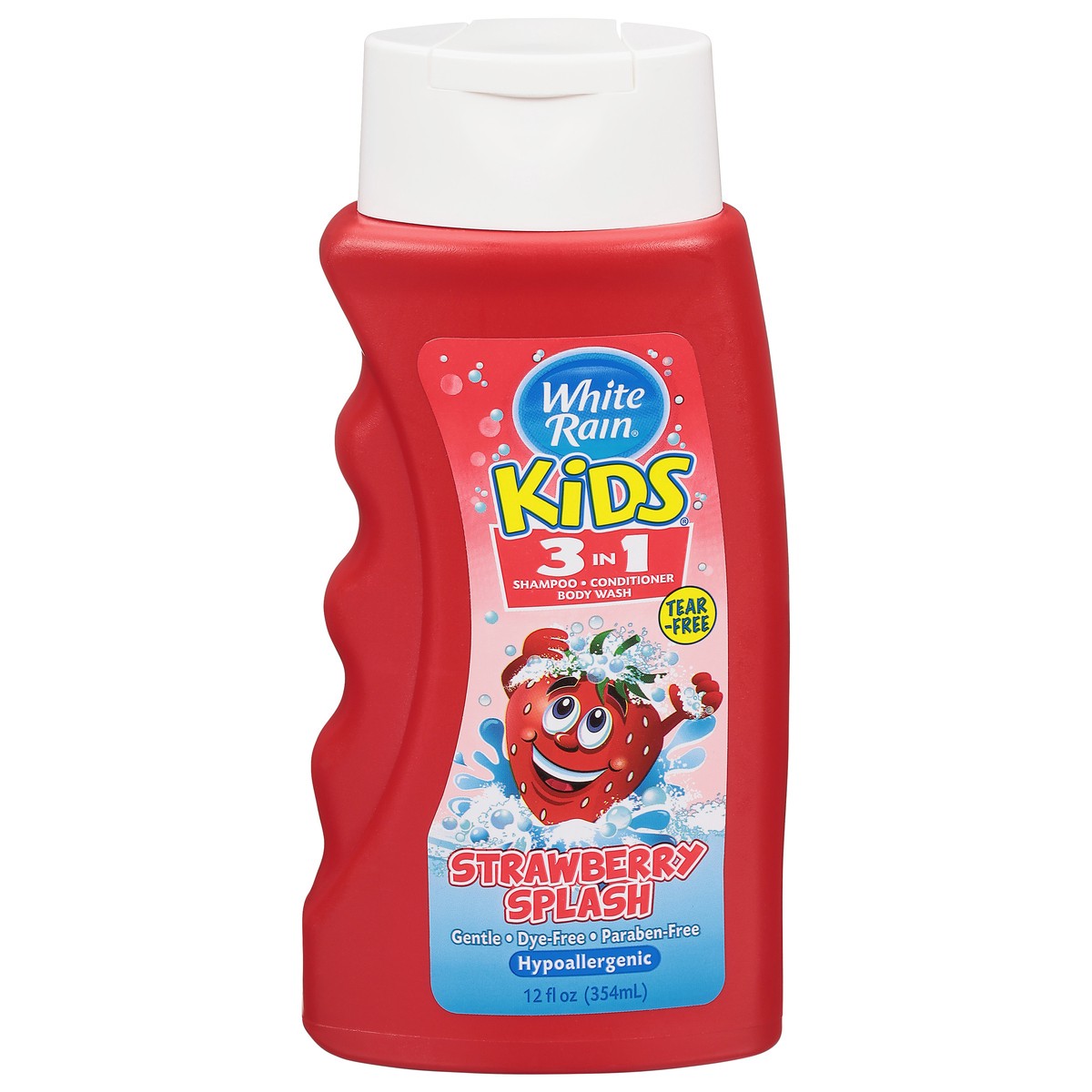 slide 1 of 10, White Rain Kids 3-in-1 Strawberry Splash, 12 fl oz