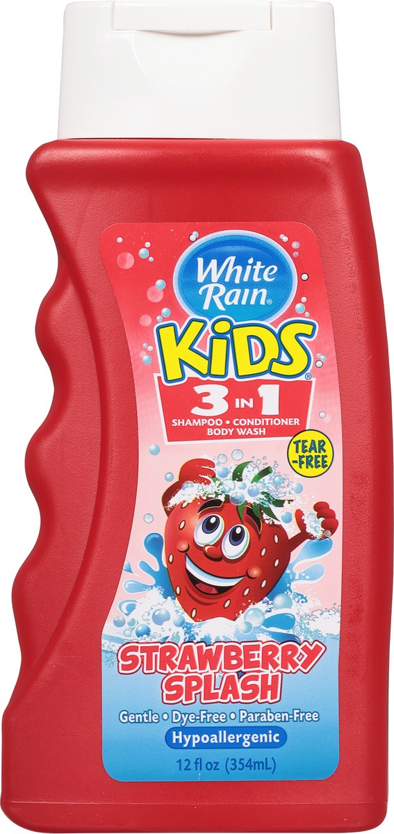 slide 8 of 10, White Rain Kids 3-in-1 Strawberry Splash, 12 fl oz