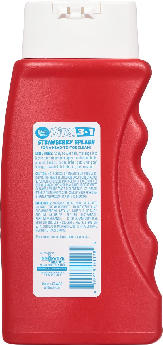 slide 2 of 10, White Rain Kids 3-in-1 Strawberry Splash, 12 fl oz