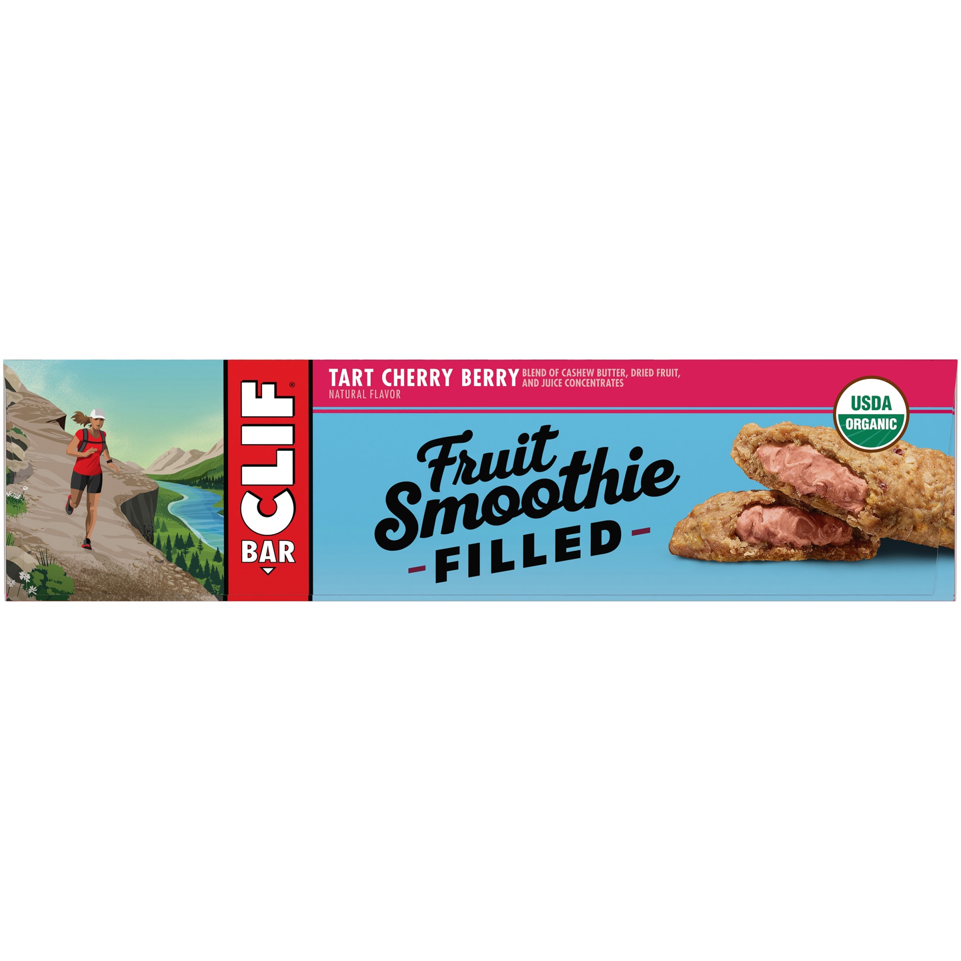 slide 4 of 8, CLIF Bar Fruit Smoothie Filled Tart Cherry Berry Energy Bars, 12 ct; 1.76 oz