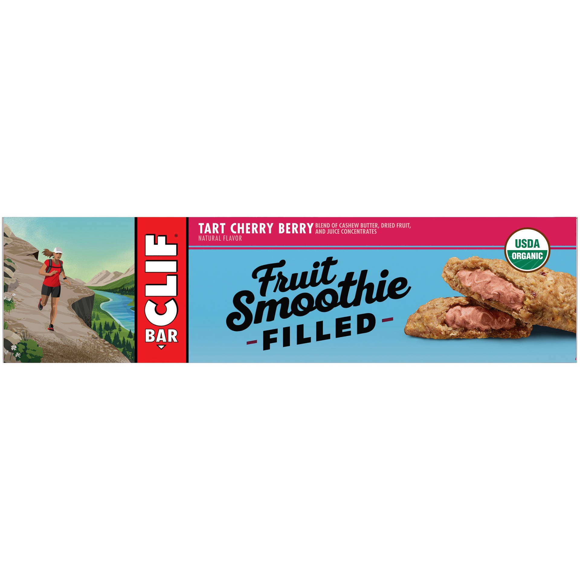 slide 5 of 8, CLIF Bar Fruit Smoothie Filled Tart Cherry Berry Energy Bars, 12 ct; 1.76 oz