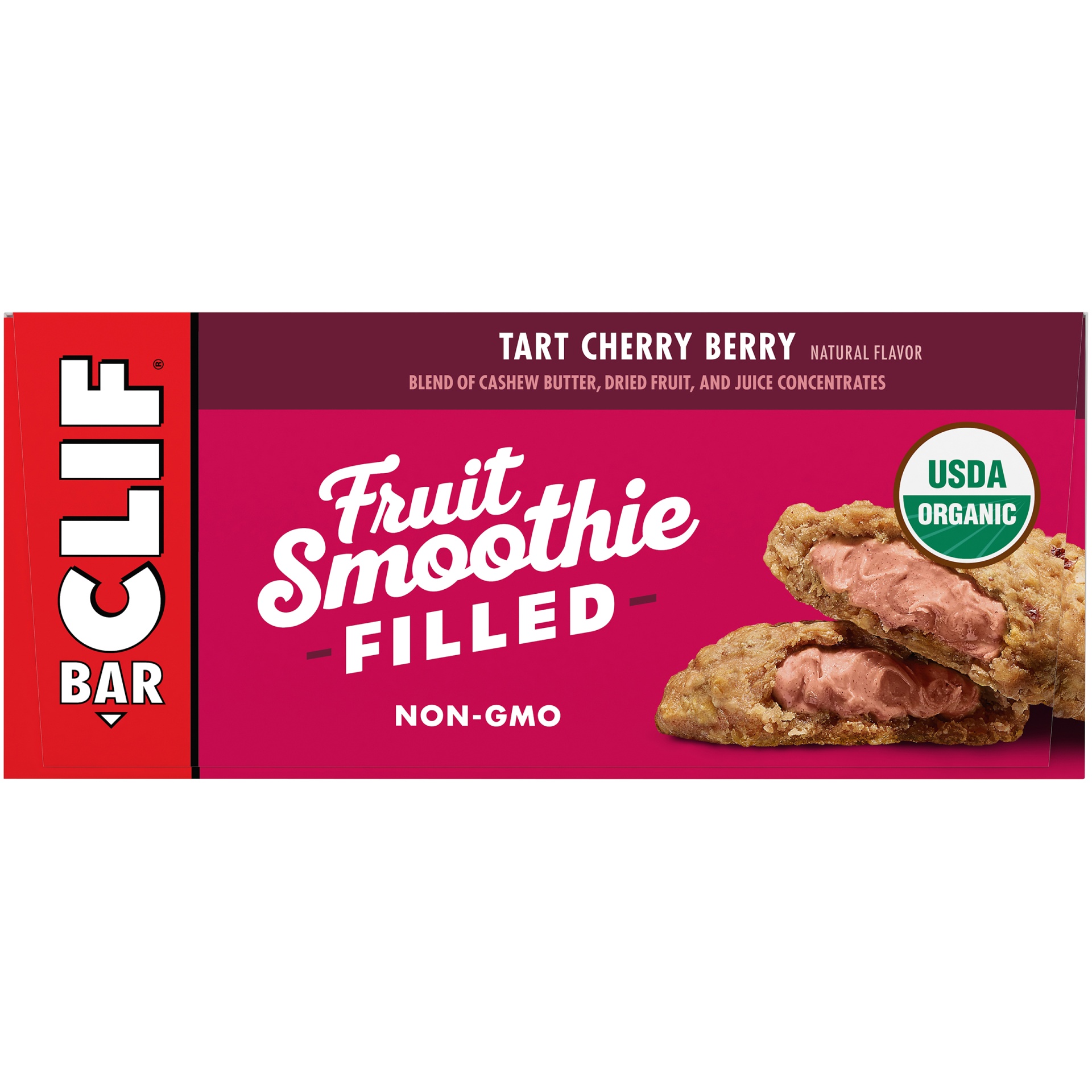 slide 6 of 8, CLIF Bar Fruit Smoothie Filled Tart Cherry Berry Energy Bars, 12 ct; 1.76 oz