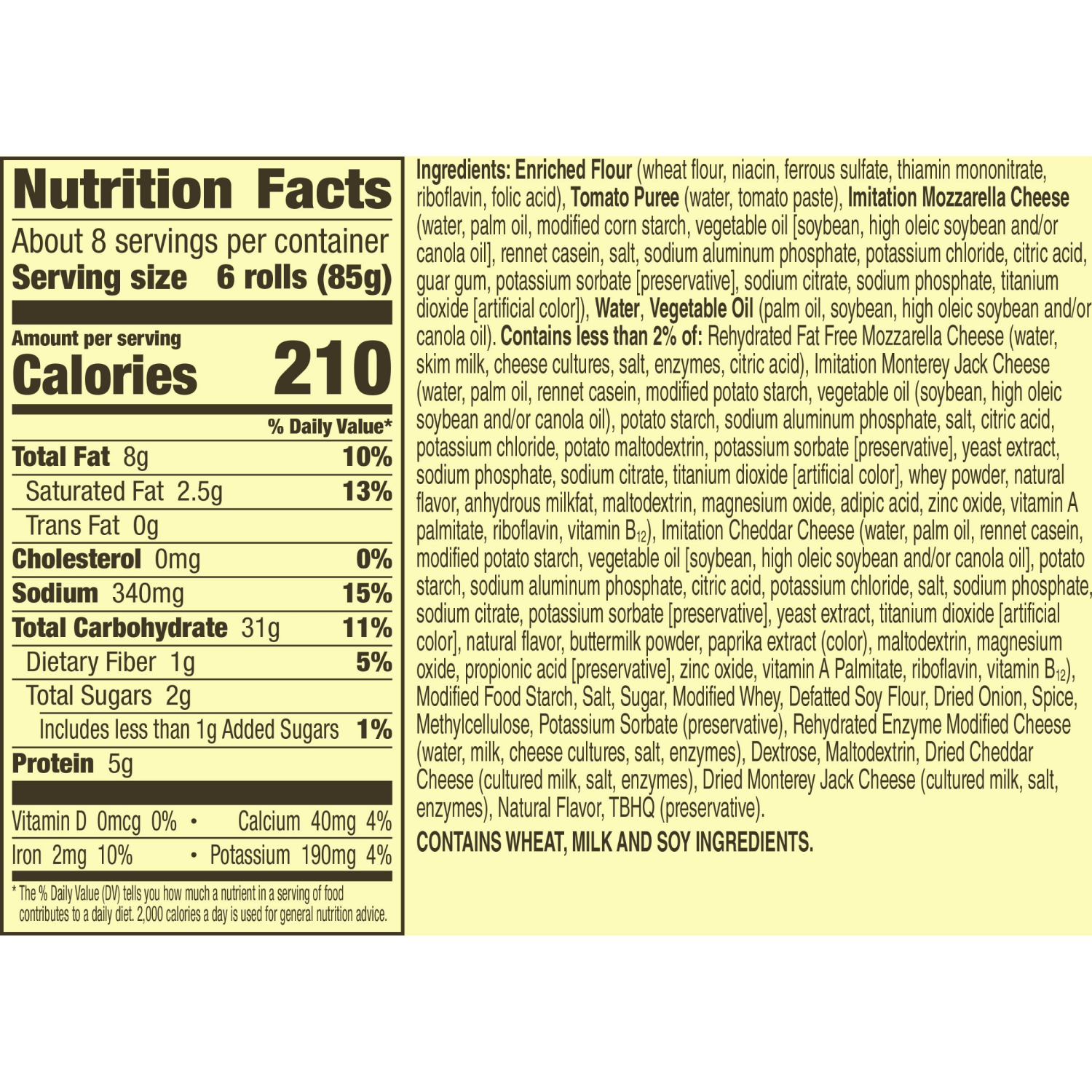 slide 6 of 8, Totino's Pizza Rolls, Triple Cheese Flavored, Frozen Snacks, 50 Rolls, 24.8 oz, 50 ct