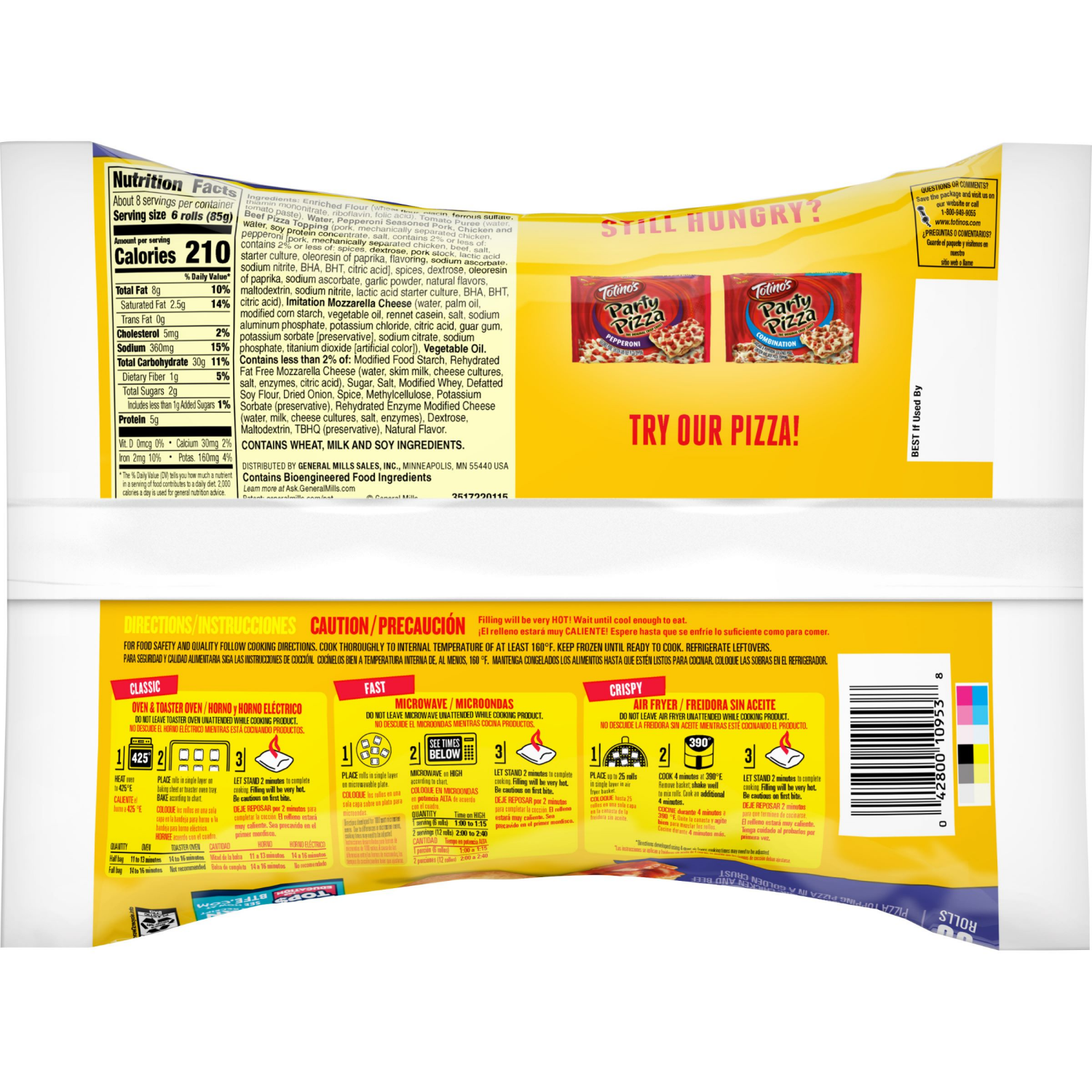 slide 4 of 8, Totino's Pizza Rolls, Pepperoni, Special Edition Recipe, 50 ct