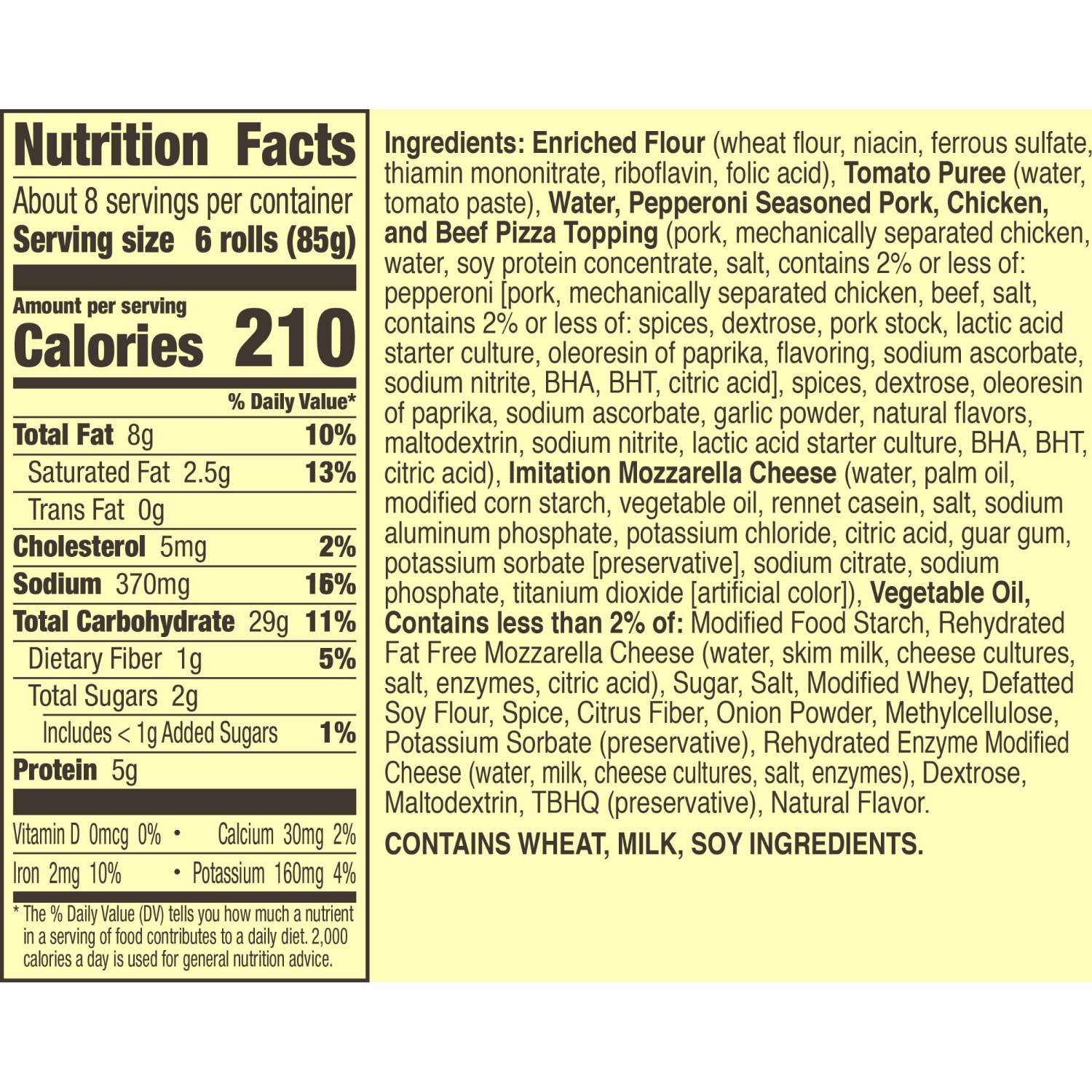 slide 6 of 8, Totino's Pizza Rolls, Pepperoni, Special Edition Recipe, 50 ct