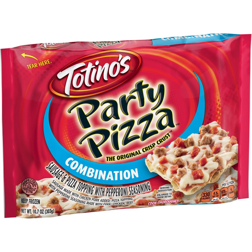 slide 2 of 3, Totino's Combination Party Pizza, 10.7 oz