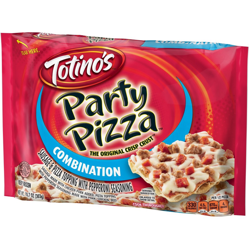 slide 3 of 3, Totino's Combination Party Pizza, 10.7 oz