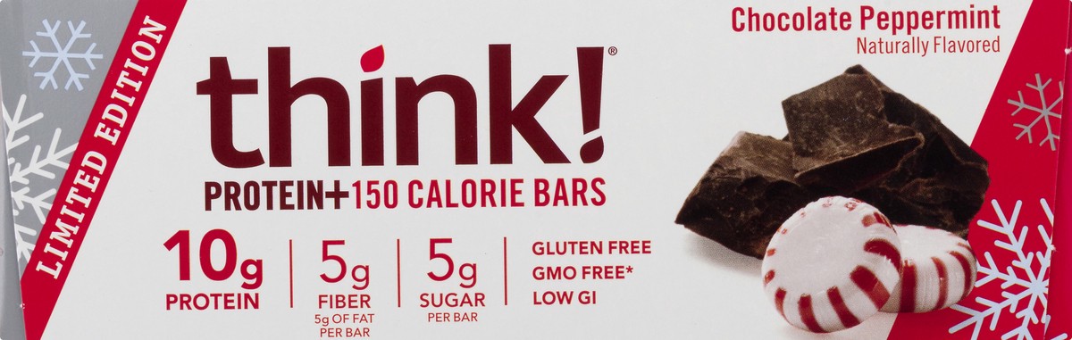 slide 12 of 12, think! Chocolate Peppermint Protein Bars 10 ea, 10 ct