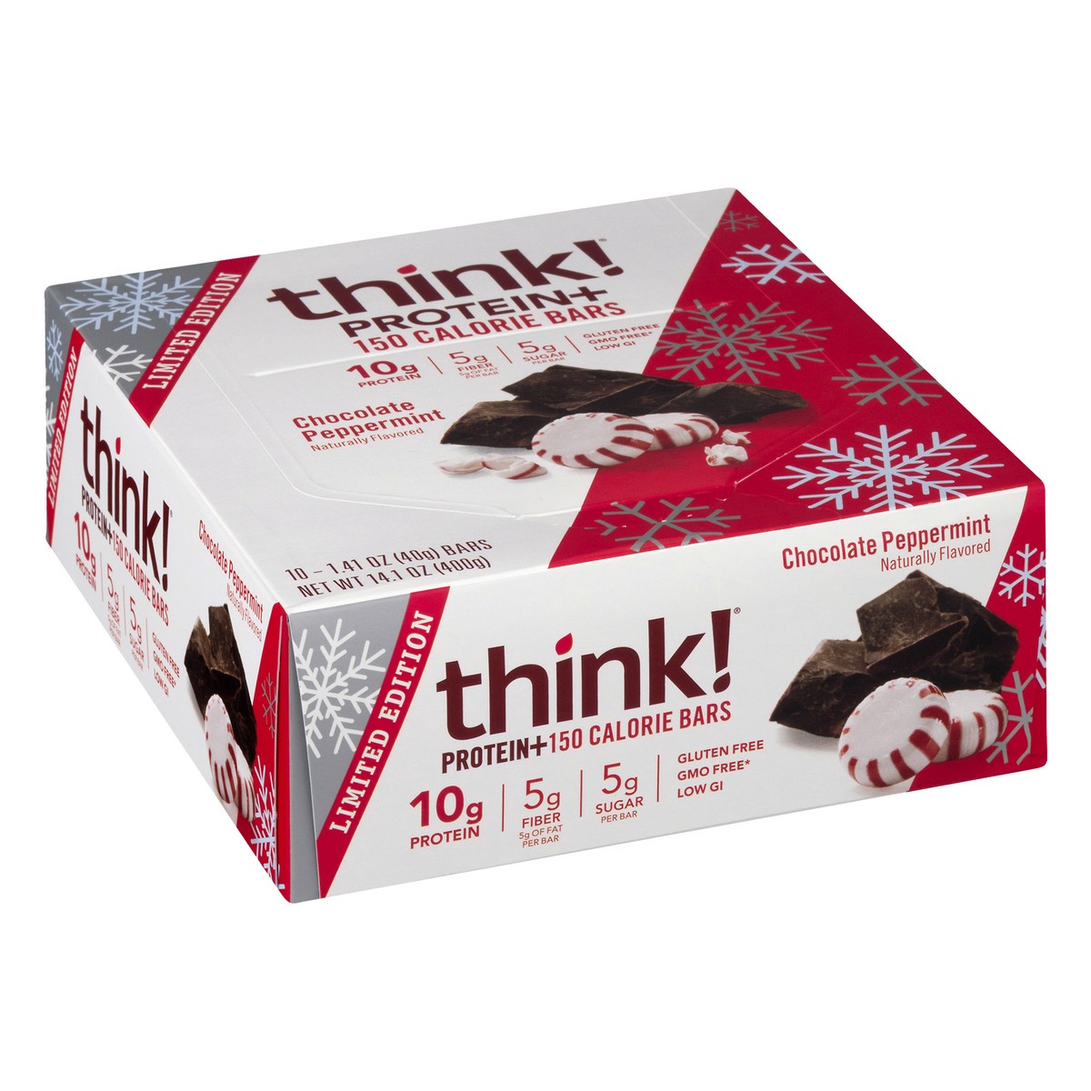 slide 2 of 12, think! Chocolate Peppermint Protein Bars 10 ea, 10 ct