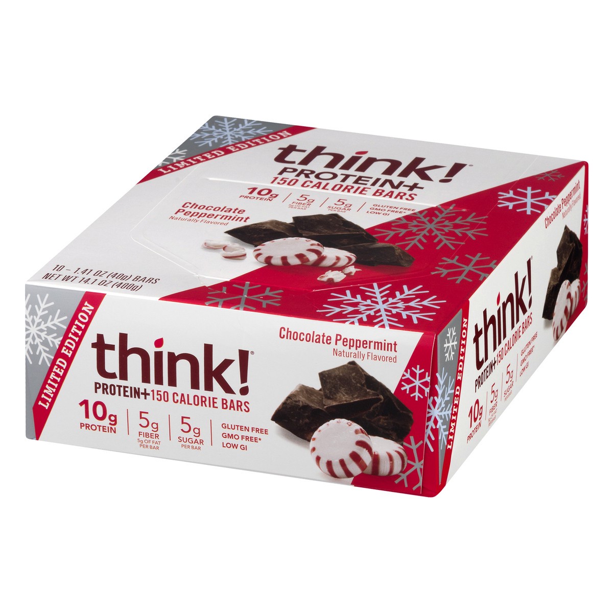 slide 9 of 12, think! Chocolate Peppermint Protein Bars 10 ea, 10 ct