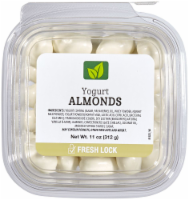 slide 1 of 1, Pre Packaged Bulk Yogurt Almonds, 11 oz