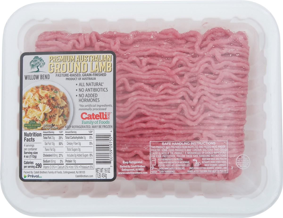 slide 4 of 4, Catelli Bros Family of Foods Premium Australian Ground Lamb 1 ea, 1 ct