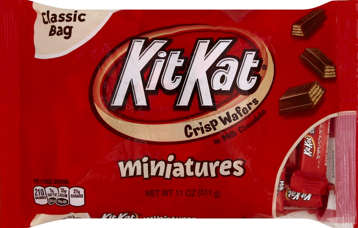 slide 3 of 5, Kit Kat Miniatures Candy Bars, 11 oz