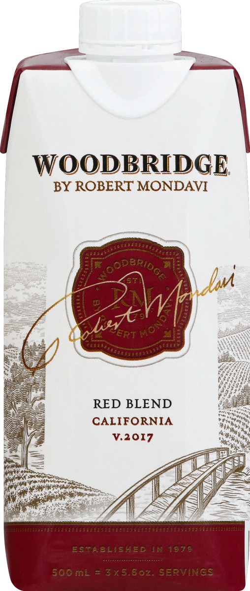 slide 7 of 7, Woodbridge by Robert Mondavi Red Blend Red Wine, 500 mL Box, 500 ml