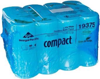 slide 1 of 1, Georgia-Pacific Coreless Toilet Paper, 36 ct