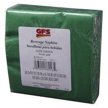 slide 1 of 1, GFS Pine Green Beverage Napkins, 50 ct