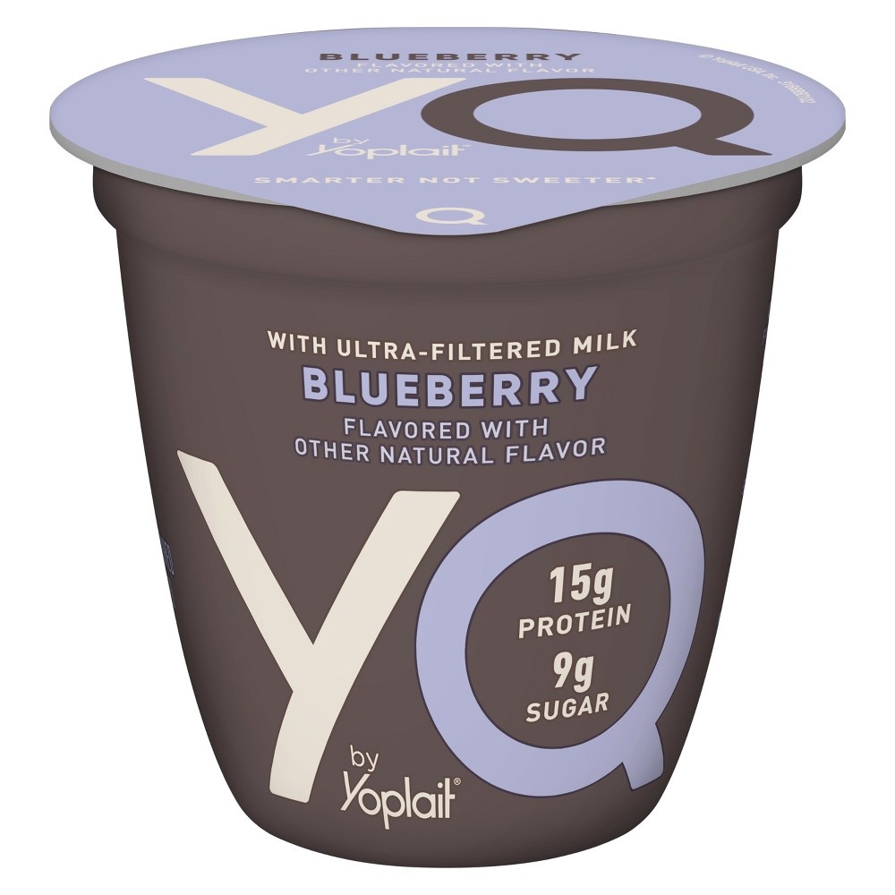 slide 2 of 5, YQ by Yoplait Blueberry Single Serve Yogurt Made with Cultured Ultra-Filtered Milk Cup, 5.3 oz