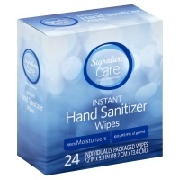 slide 1 of 1, Signature Care Hand Sanitizer Wipes Instant, 24 ct