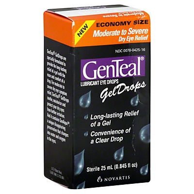 slide 1 of 1, GenTeal Moderate to Severe Dry Eye Relief Liquid Gel Drops, 0.5 oz