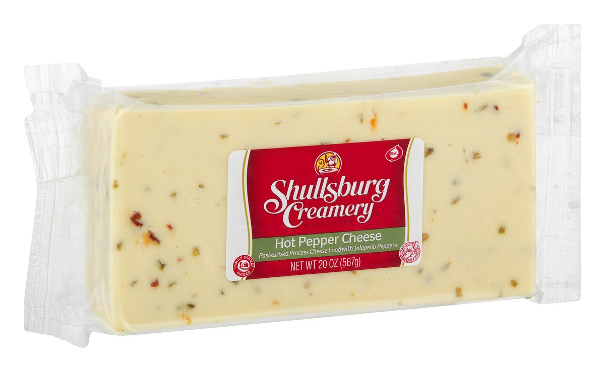 slide 11 of 11, Shullsburg Creamery Hot Pepper Cheese, 20 oz