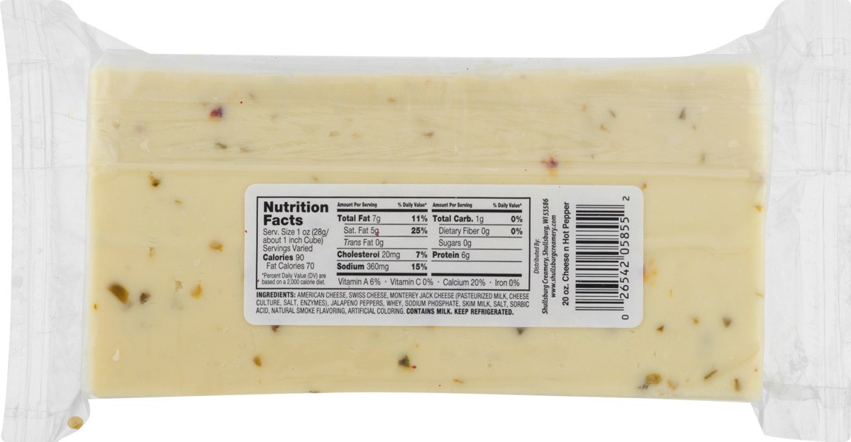 slide 8 of 11, Shullsburg Creamery Hot Pepper Cheese, 20 oz