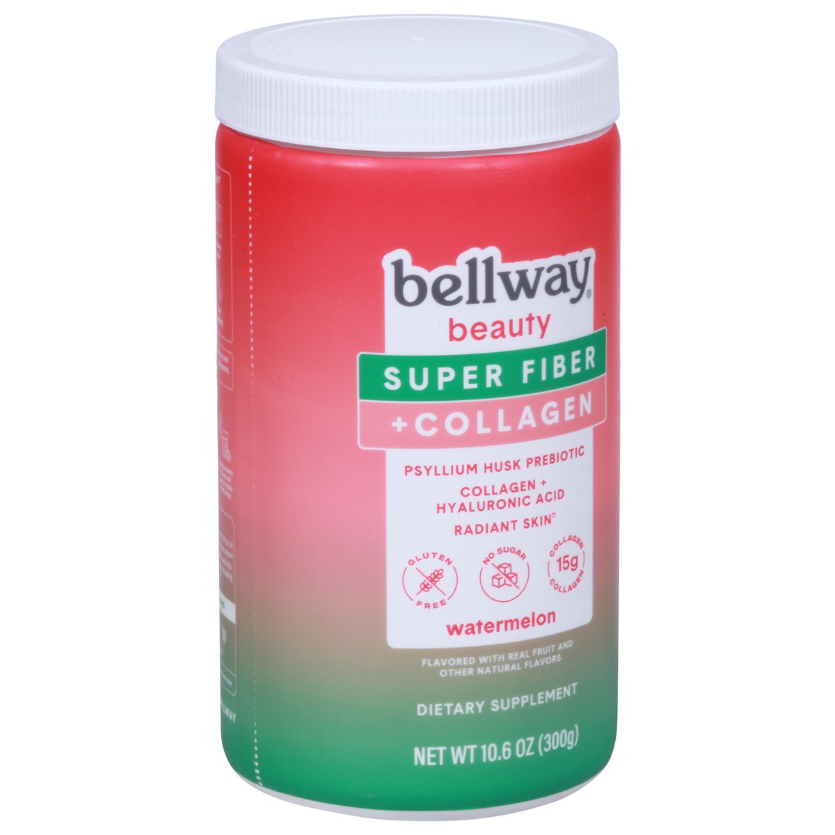 slide 8 of 9, Bellway Prebiotic Watermelon Super Fiber + Collagen 10.6 oz, 10.6 oz
