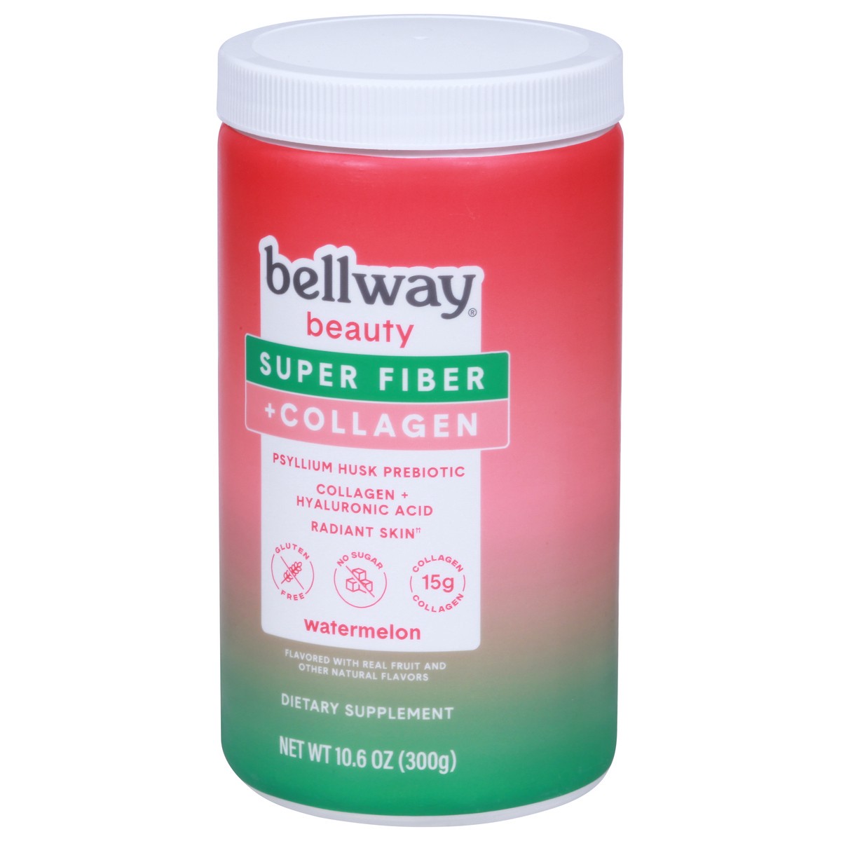 slide 9 of 9, Bellway Prebiotic Watermelon Super Fiber + Collagen 10.6 oz, 10.6 oz