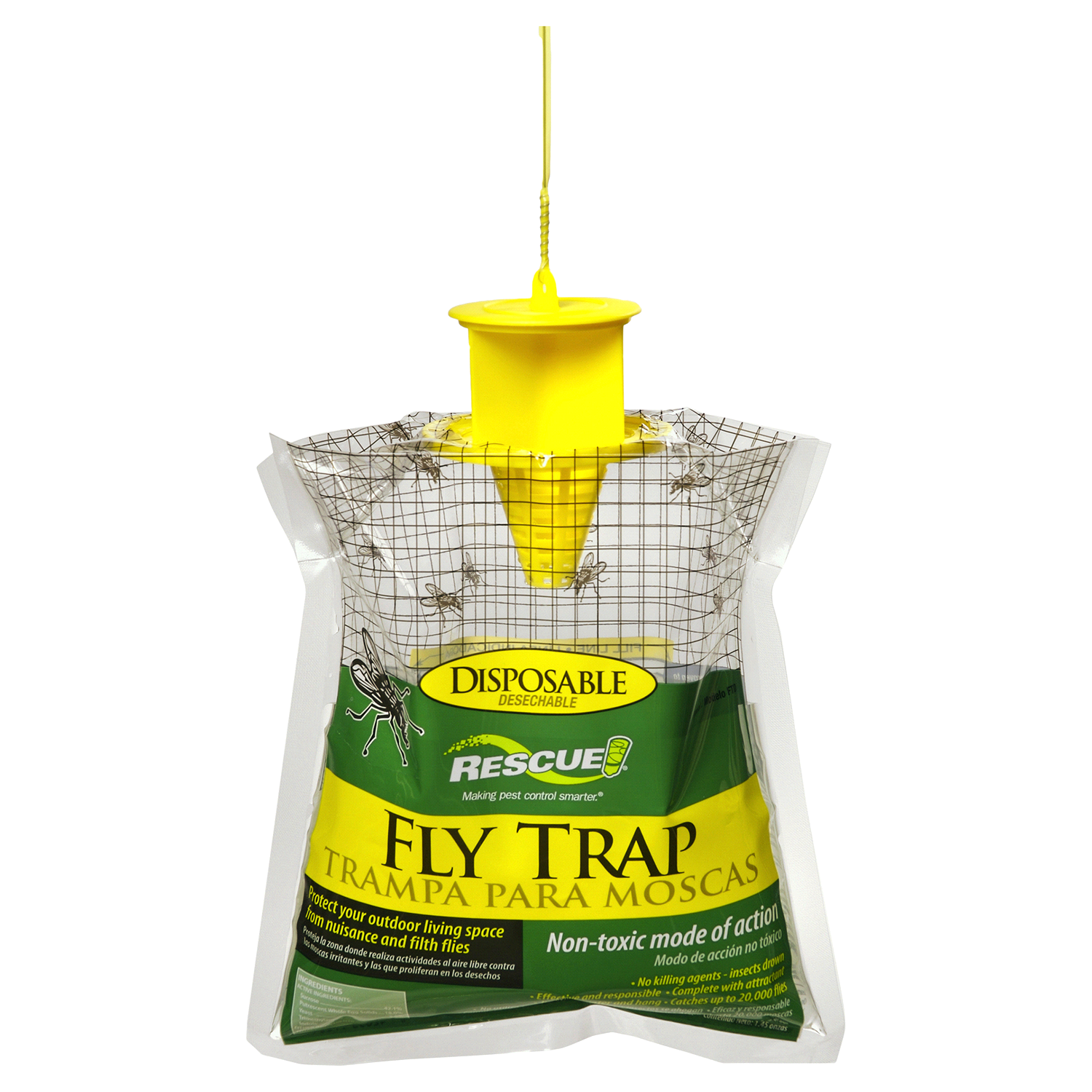 slide 1 of 1, RESCUE! Rescue Disposable Fly Trap, 1.45 oz
